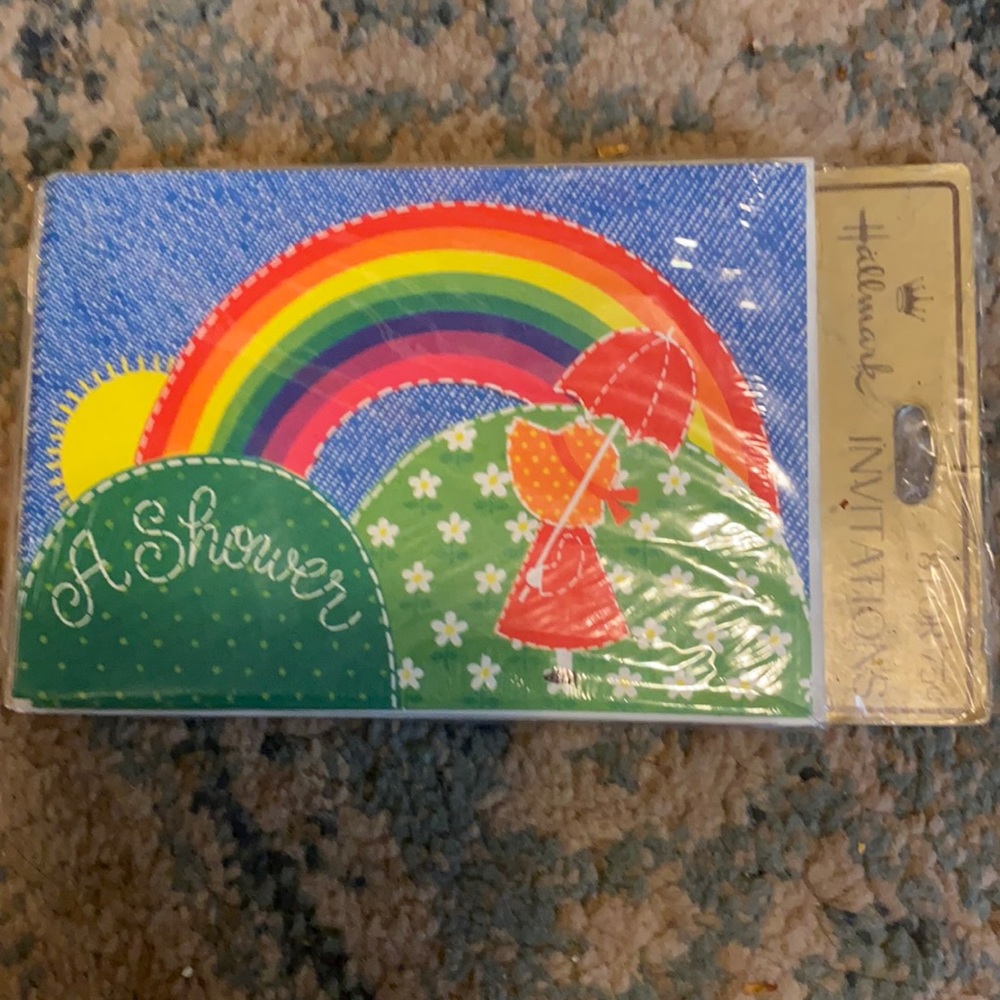 8,old school Shower invitations. Nvr opened
